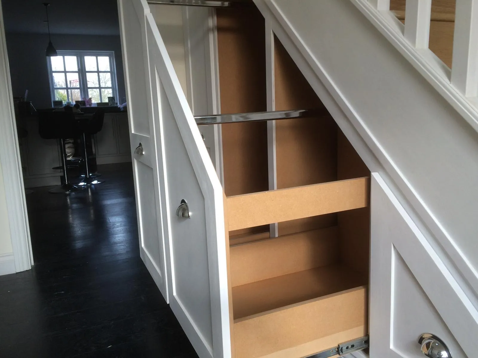 open storage drawers