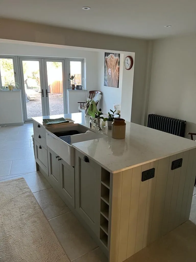 kitchen island with window